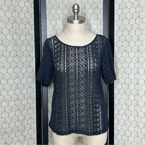 American Eagle Outfitters Lace Split Back Top